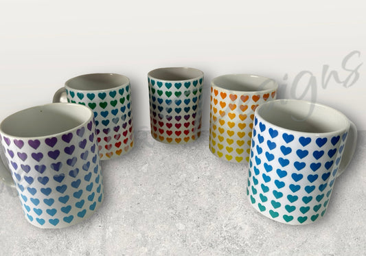 Set of 5 11oz Coffee mugs