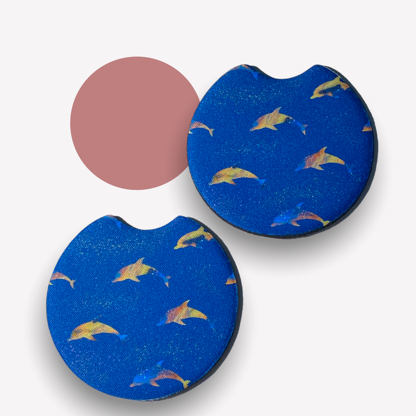Dolphin Car Coasters - Pack of 2