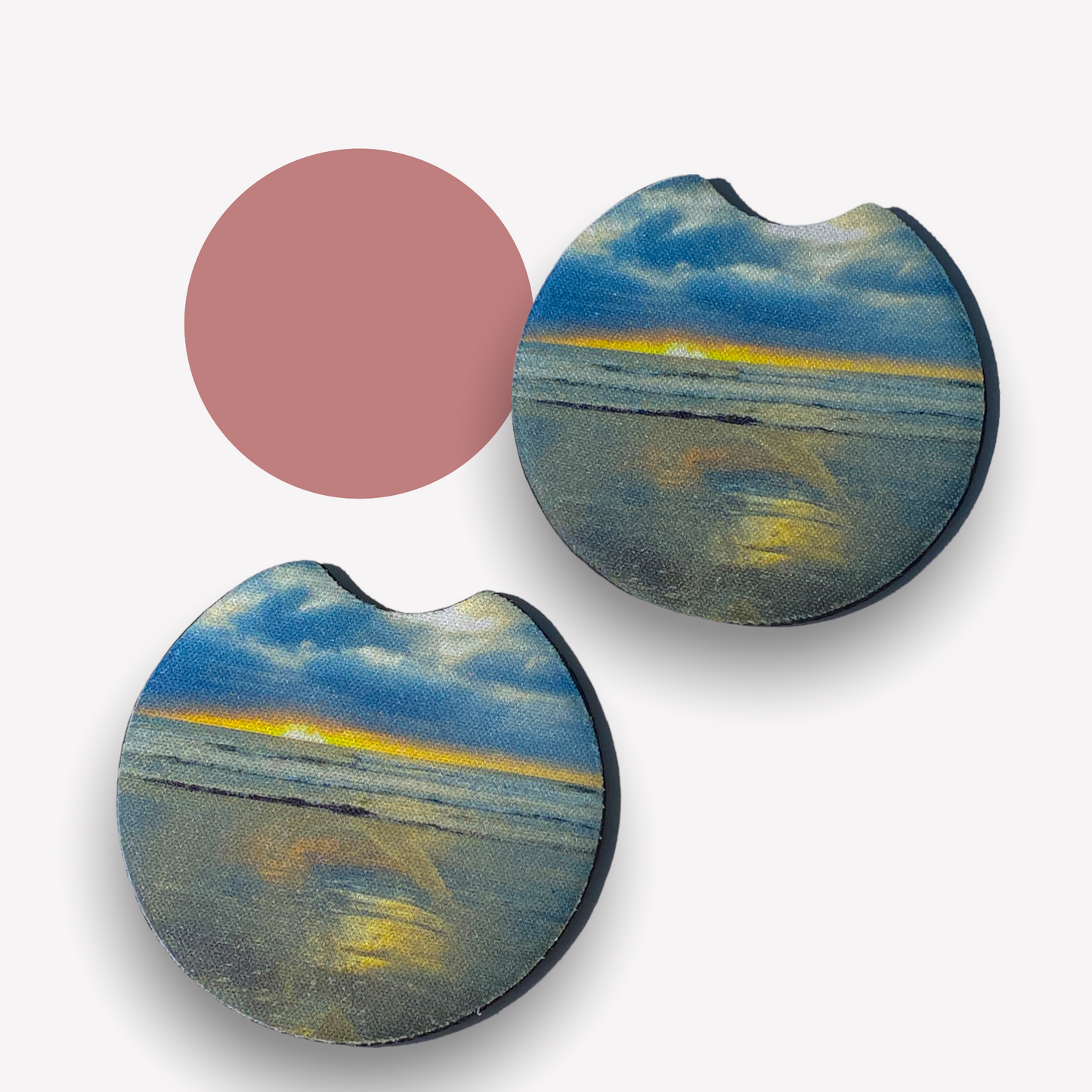 Sunset Car Coasters - Pack of 2