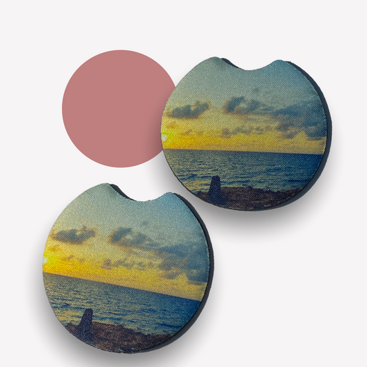 Sunset Car Coasters - Pack of 2