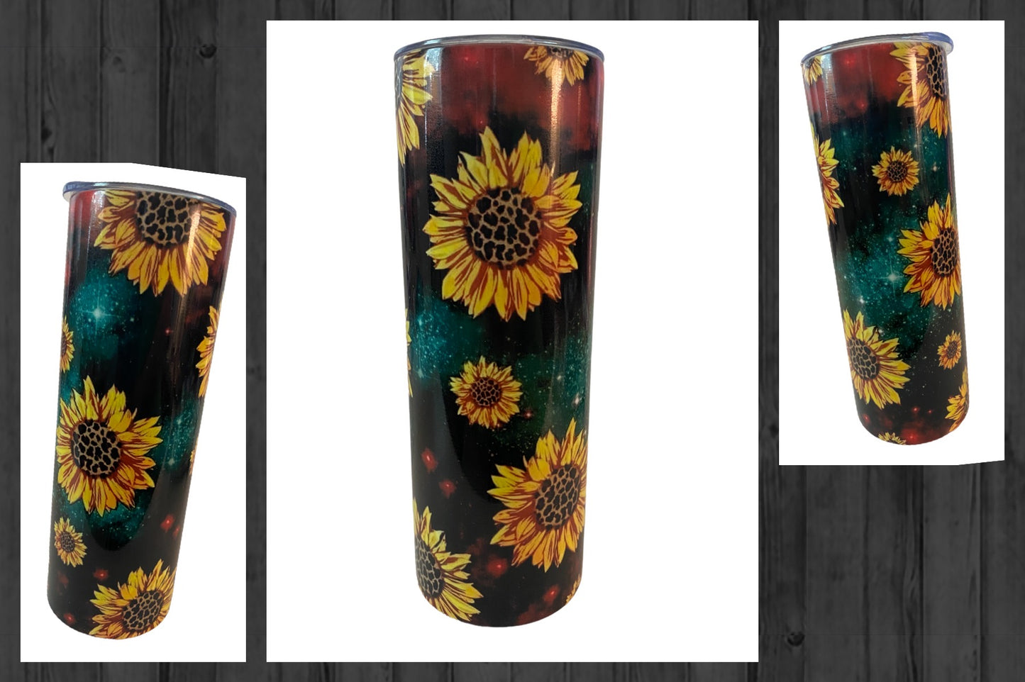 Sunflowers with Magenta & Teal