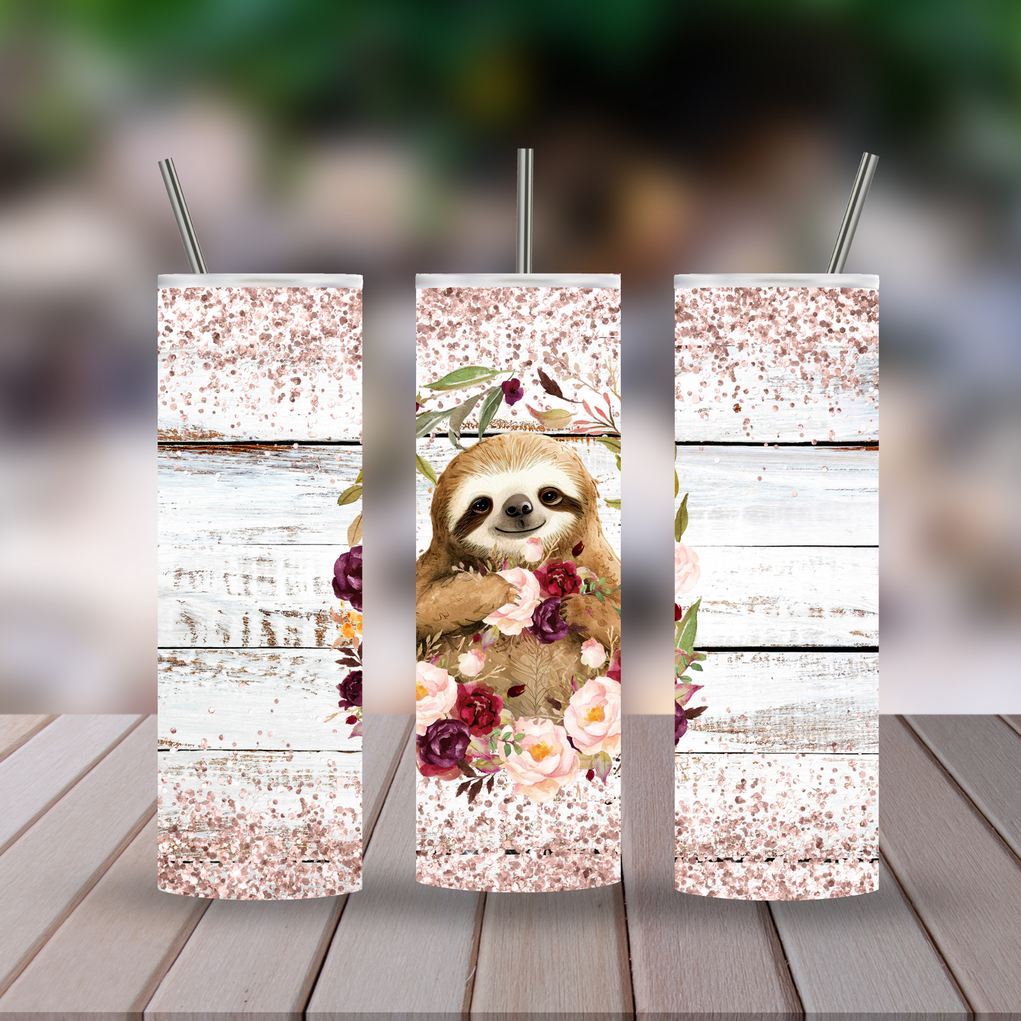 Sloth with Roses