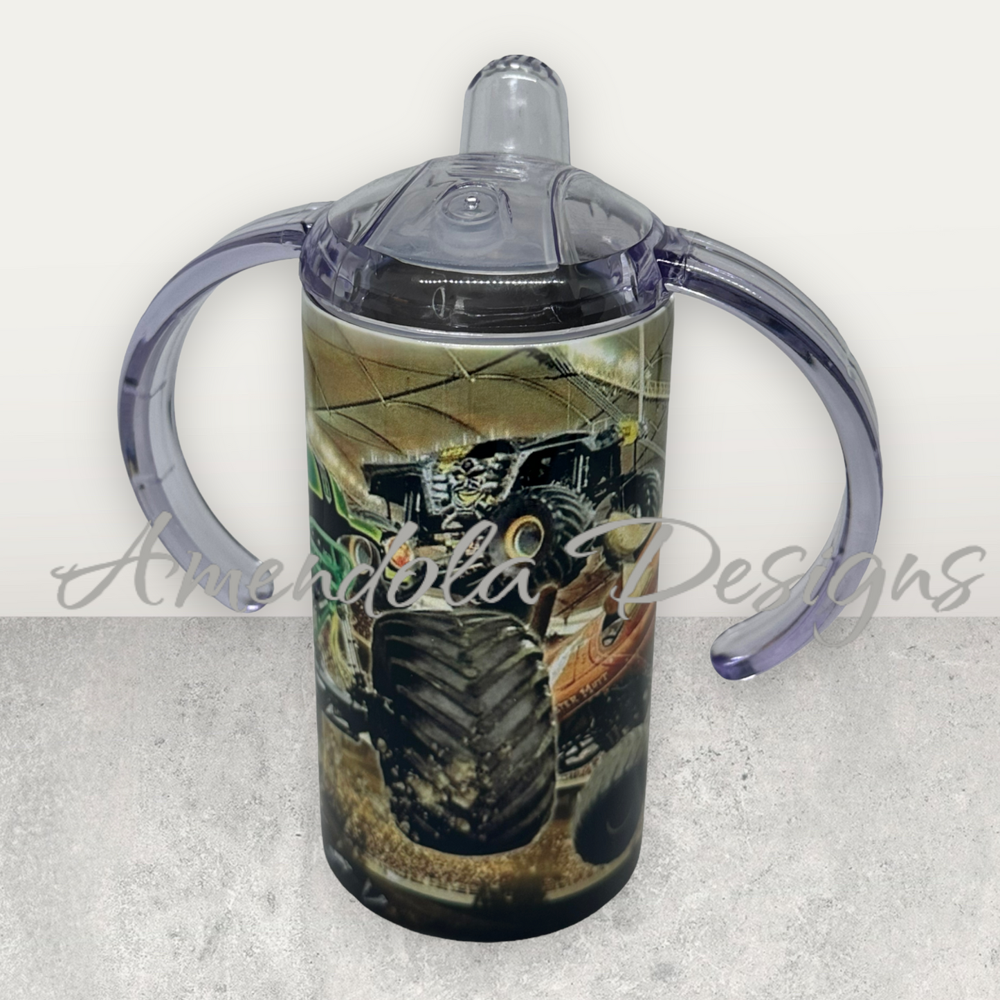 Monster Truck Sippy Cup with extra tumbler top