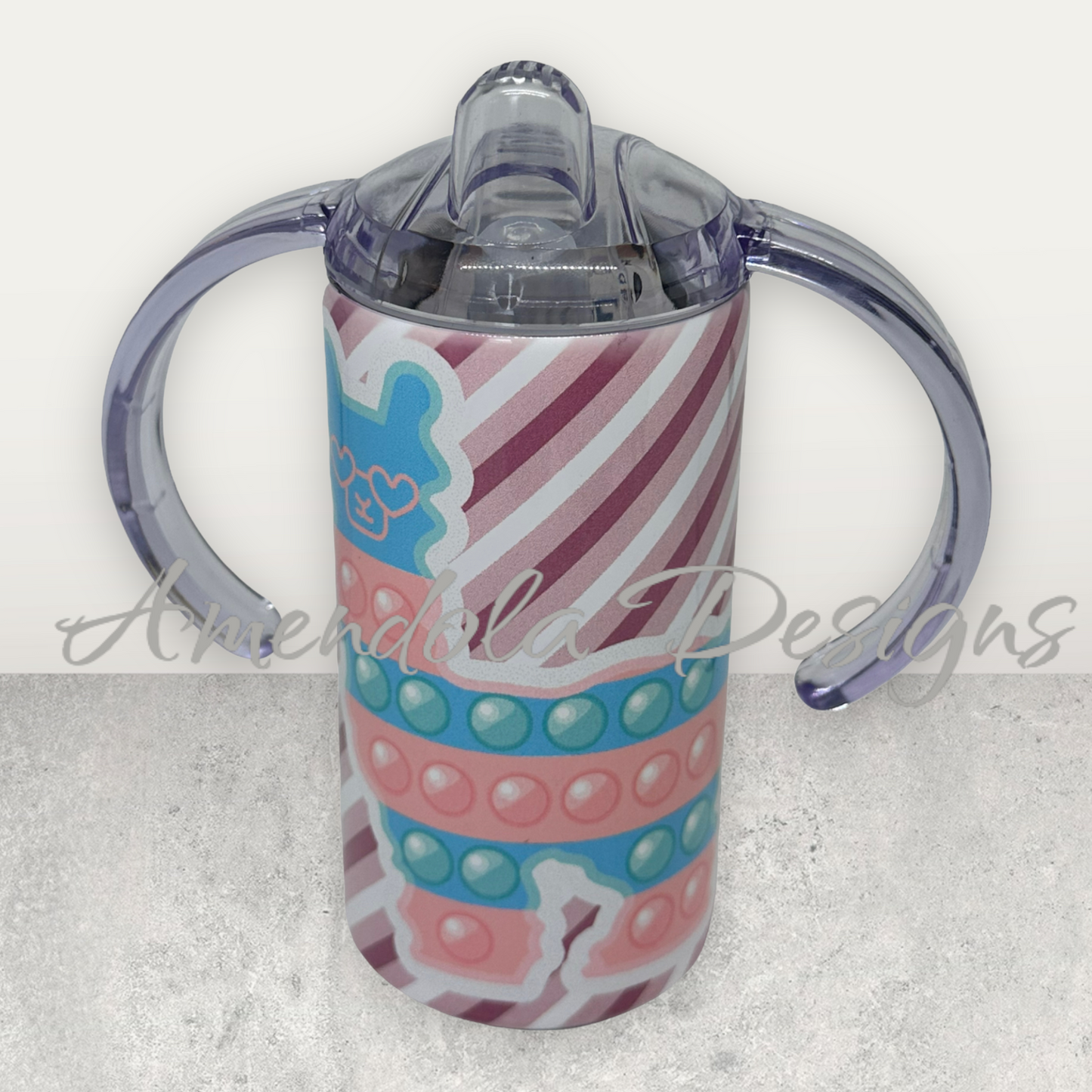 Llama pop it Sippy Cup with extra tumbler top